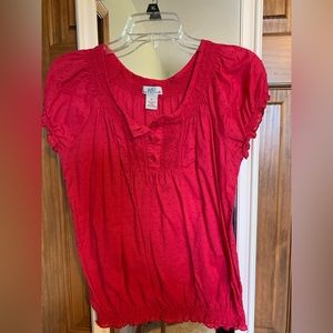 Women’s short sleeved blouse size x-large